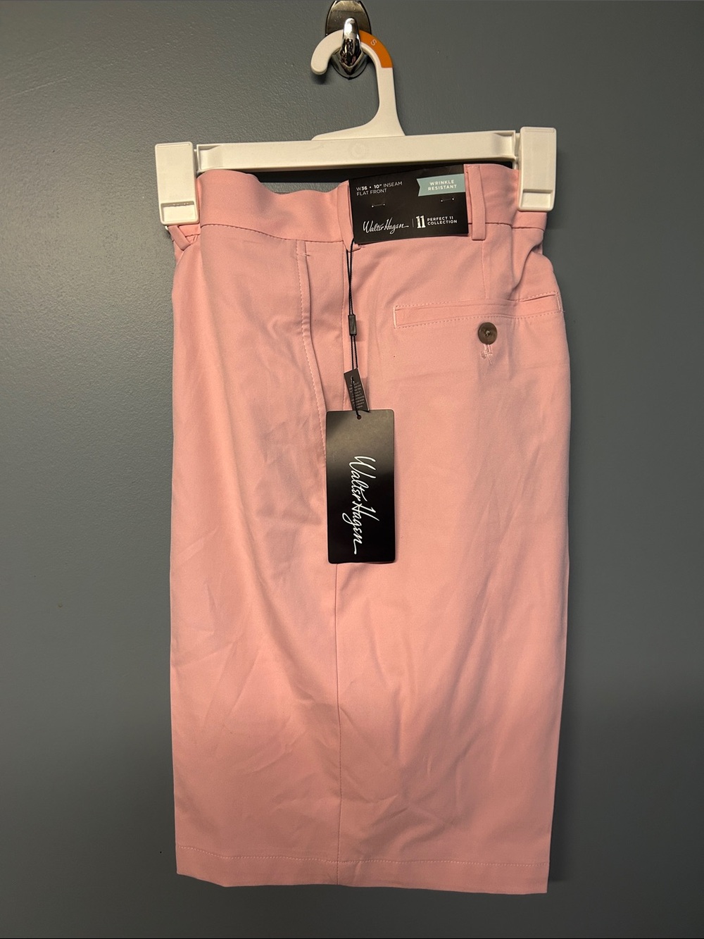 Walter Hagen Pink Flat Front Shorts for Men